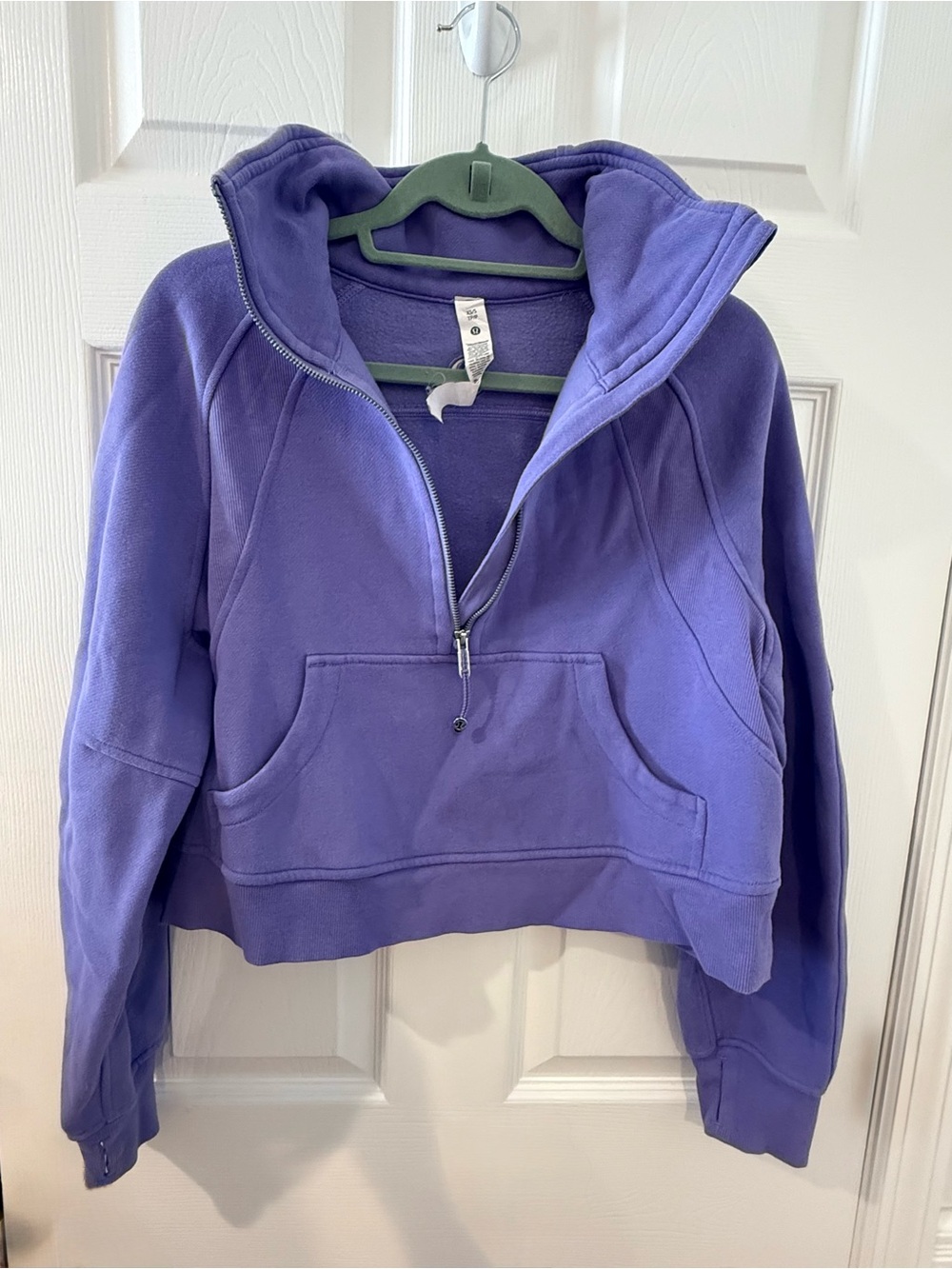 lululemon athletica Scuba Oversized Funnel-Neck Half Zip in Dark Lavender - Picture 3 of 6